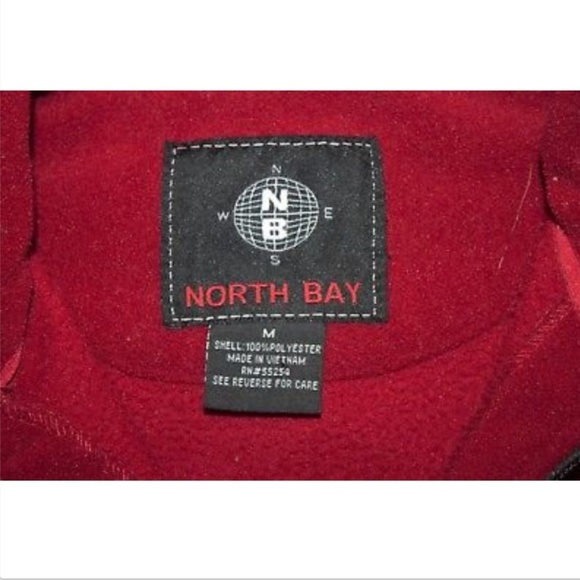 North Bay Men's Long Sleeve Fleece Embroidered Budweiser Logo Size Medium - Picture 8 of 8